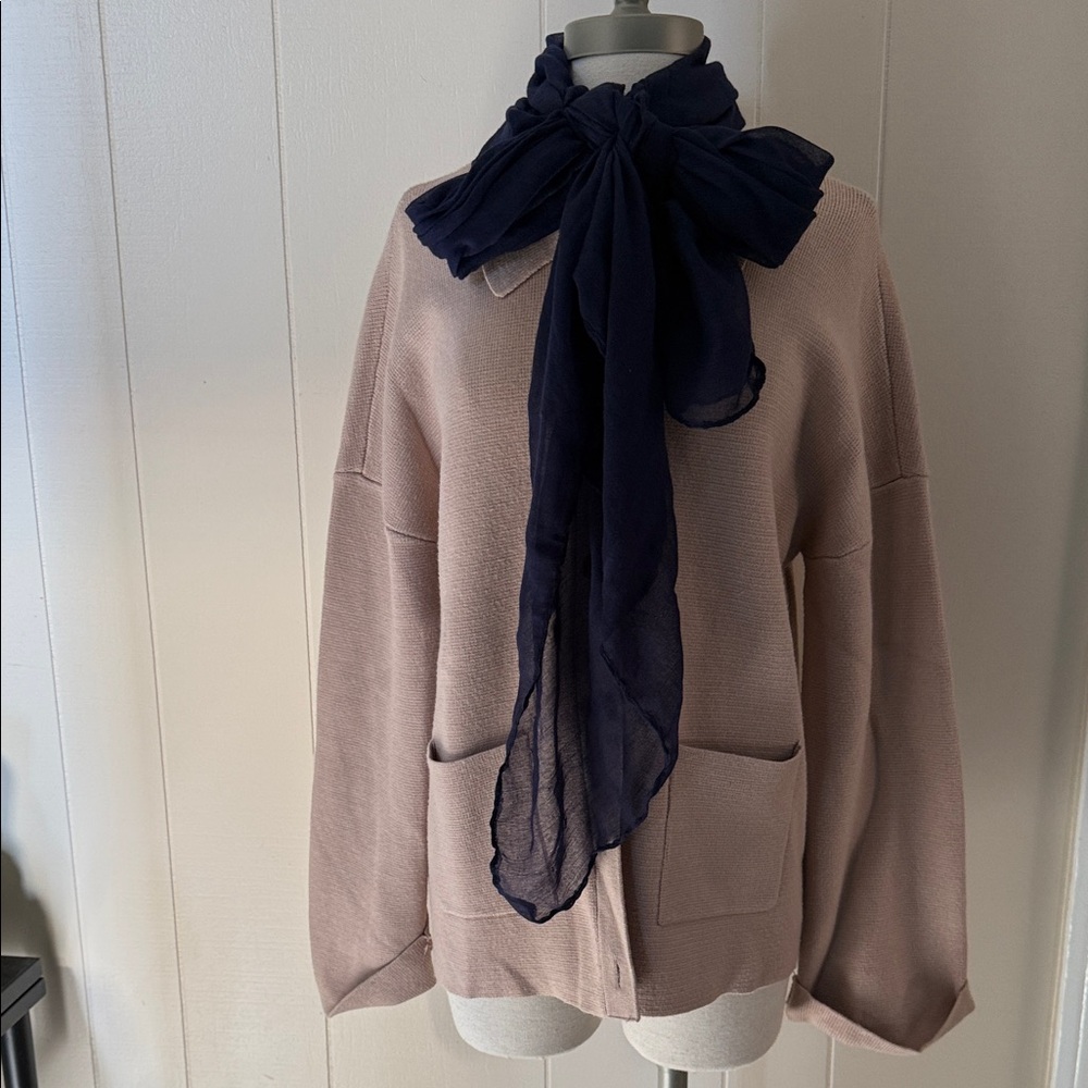 Cyrus Women's Cardigan Sweater in Classic Tan